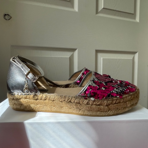 Patrizia Pepe sequins espadrilles sandals - Picture 2 of 7